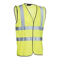 Blackrock Yellow Hi Vis Vest, High Vis Vests, Hi-Vis Jackets, High Visibility, Safety Vest, Reflective, Hivisible PPE, Hi Viz, Security Vests, Workwear, Work, Cycling, Mens Womens - Size XL