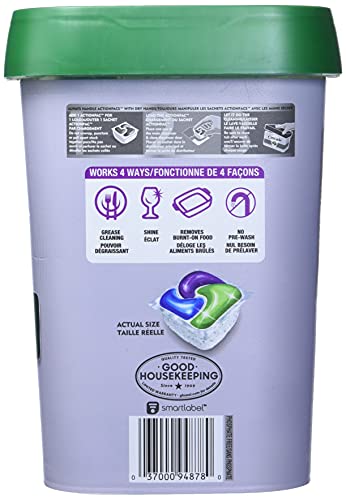 Cascade Platinum Dishwasher Detergent 92 Scent Actionpacs Net Wt 51.2 Ounce #TOP2