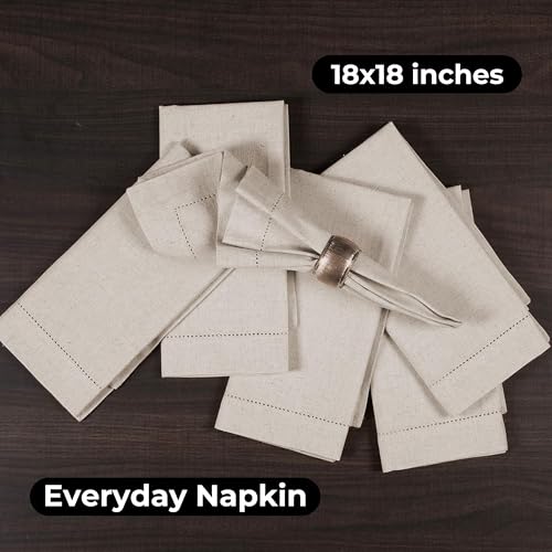 Bedding Craft Linen Cloth Dinner Napkins, 18x18, Set of 24 by Bedding Craft - Used condition - Image 8