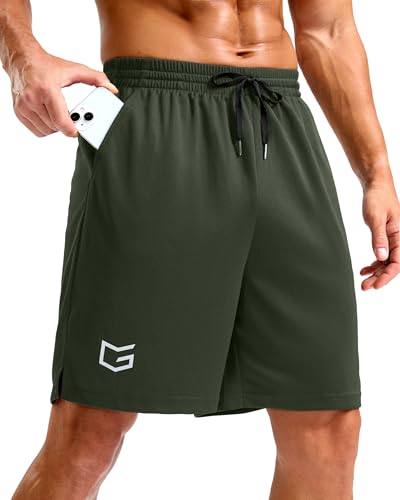 Image of G Gradual Men's Athletic Workout Shorts with Pockets 5 inch /7 inch /9 inch Lightweight Quick Dry Gym Basketball Running Shorts for Men