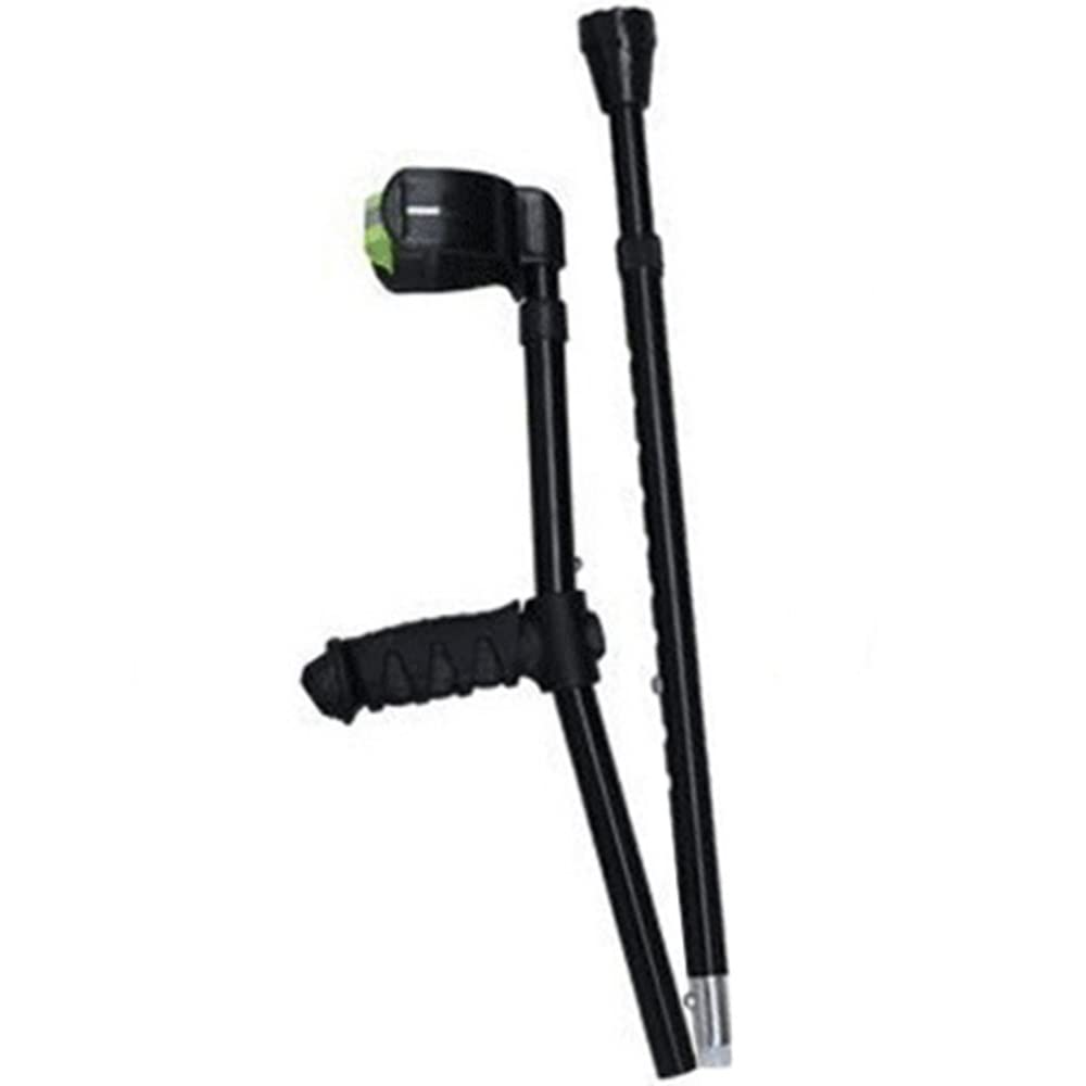 ZJIEX Stampella Ortopedica Regolabile Pieghevoli Stampelle Ortopediche con Luci A LED, Stampelle Avambraccio per Anziani, Disabili (Size : 1)