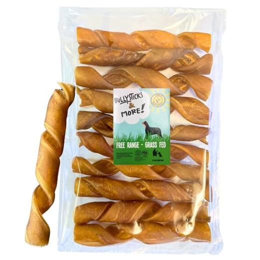 BULLYSTICKS & MORE 6 Inch Beef Collagen Springs for Dogs (10 Count) - No Hide Bones - Bully Springs Dog Chews