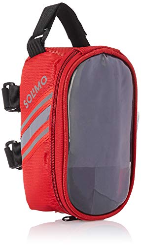 Image of Amazon Brand - Solimo Bicycle Frame Saddle Bag with Touchscreen Pocket for Smartphone