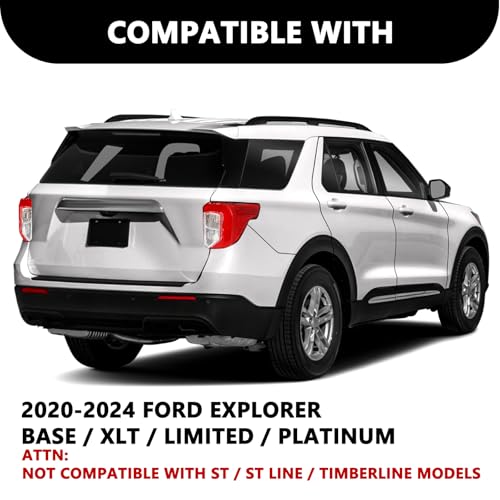 Image of Aosky LED Tail Light Assembly Compatible with 2020-2024 Ford Explorer Base /XLT /Limited /Platinum Rear Taillight Brake Signal Lamp RH (Right Passenger Side)
