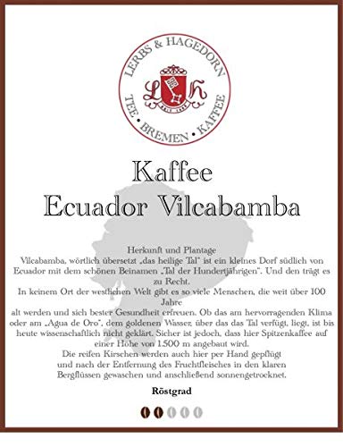 Ecuador Vilcabamba Kaffee 1kg