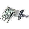 whiteeeen GPIO Breakout Expansion Board T-Type GPIO Adapter + 40 Pin Flat Ribbon Cable (8) Compatible with Raspberry Pi 5/4/3/2/1/Zero