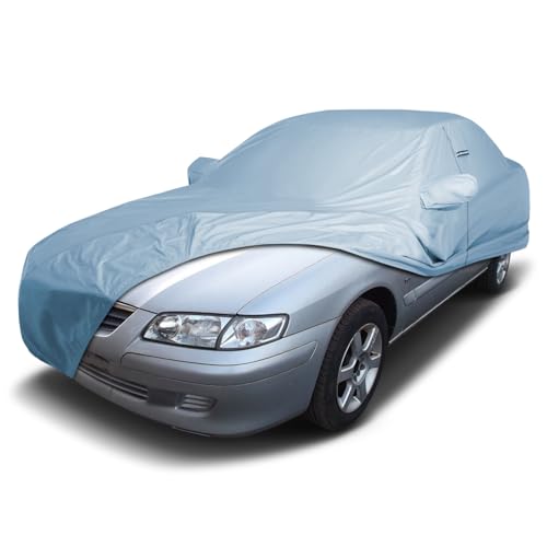 Image of iCarCover Premium Car Cover for 1993-2002 Mazda 626 Heavy Duty Waterproof All-Weather Automobiles Custom Fit Indoor Outdoor UV Snow Protection Covers with Straps and Bag