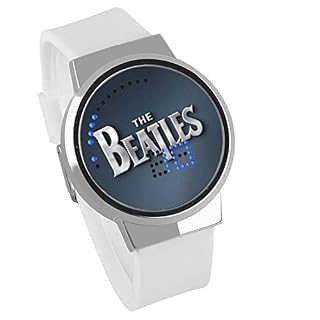 Montres Homme,Montre Électronique À Écran Tactile Montre À Bracelet en Silicone Montre Électronique Lumineuse Et… - Les Beatles, Paul McCartney, John Lennon, RIngo Starr, George Harrison