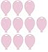 Price comparison product image Pastel Light Pink Plastic Balloon Shaped Weights - Pk of 10