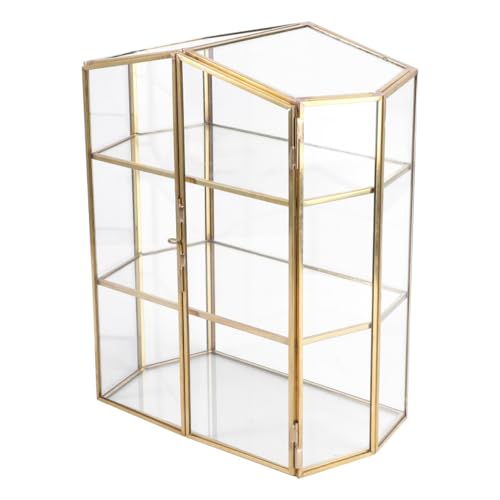 Organisateur cosmétique de bureau en verre pour un maquillage impeccable au quotidien