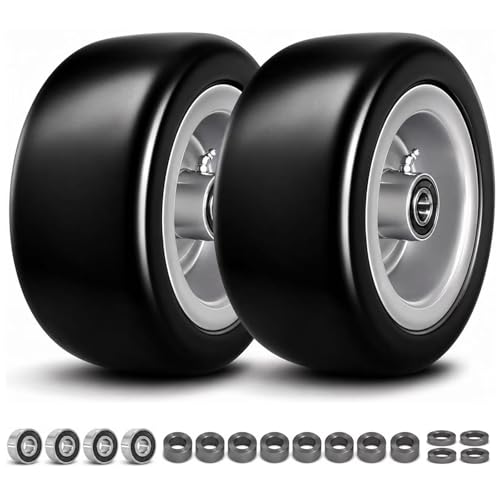 Rueda antipinchazos de 11x4.0-5 para cortacésped con rodamientos ajustables