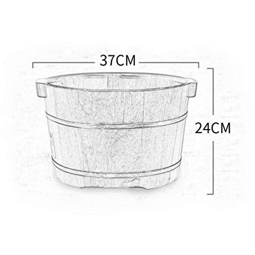 Cubeta de madera para spa de pies con diseño profundo miniatura 4