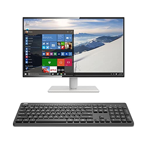 Arteck 2.4G Wireless Keyboard Ultra Slim Full Size Keyboard With Numeric Keypad And Media Hotkey For Computer/Desktop/Pc/Laptop/Surface/Smart Tv And Windows 11/10/ 8/7 #TOP6