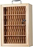 Handy-Spind aus Holz für Schulen – 60 Gitter wandmontierbare...