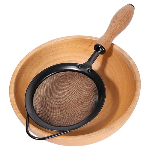 Colino a maglia fine - Colino in acciaio inox con maglia fine, strumento da cucina multiuso per setacciare, filtrare e filtrare farina, pasta, chinoa, uovo, tè, riso e caffè