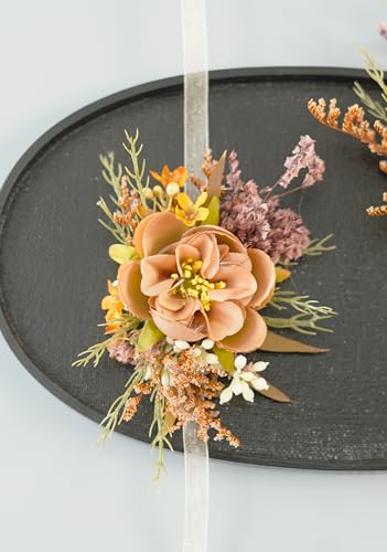 Ramillete y Corsage para Boda, Flores Secas y Seda miniatura 6