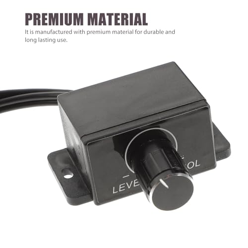 Perilla de graves para amplificador de coche EXAOMBLE con controlador de volumen RCA compacto 3