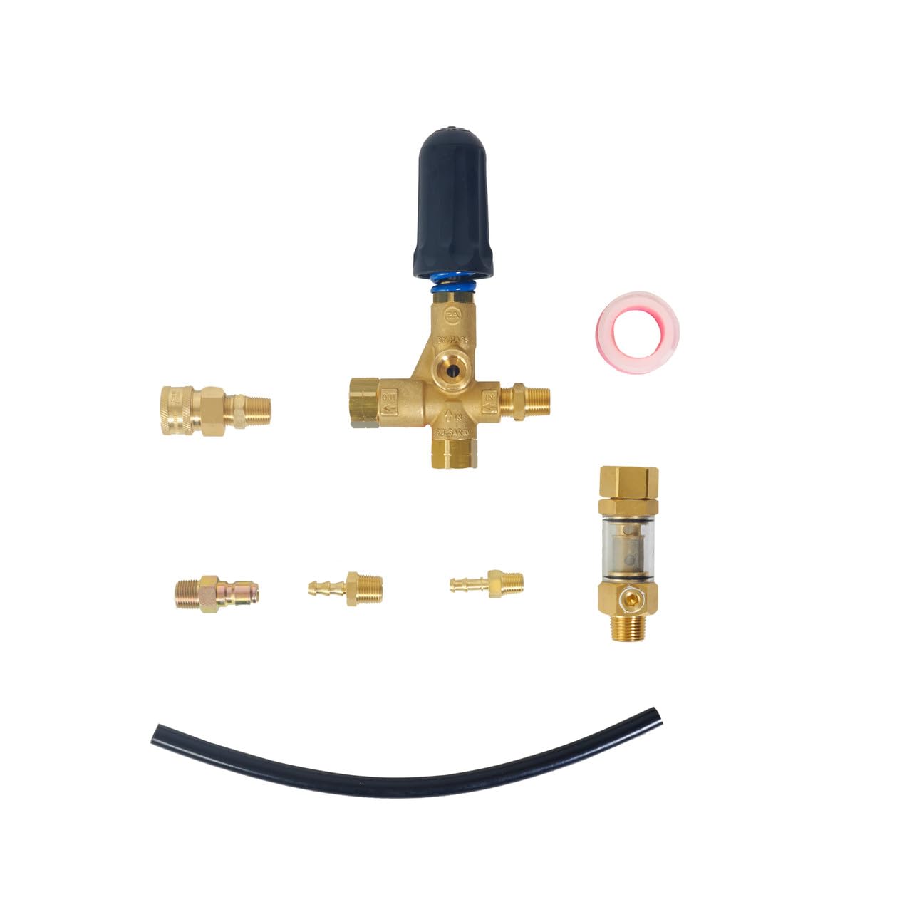 P.A. Power Washer Unloader Valve Fully Plumbed Kit Pulsar 4/Rv – 4050 PSI 10.5 GPM