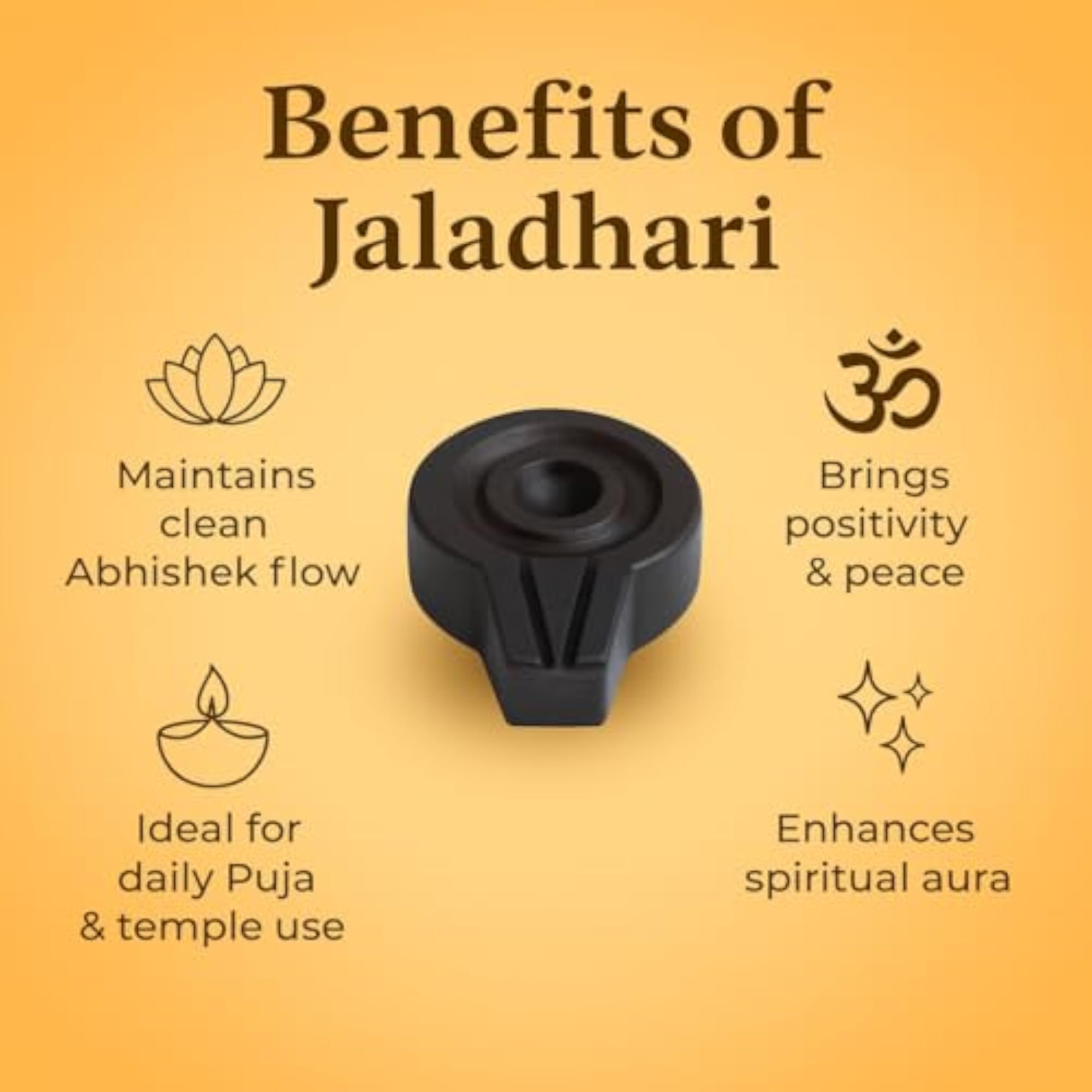 Original Narmada Stone Black Jaladhari, Yoni Base