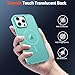 SUPFINE Magnetic for iPhone 16 Pro Case (Compatible with MagSafe) (Military Grade Drop Protection) Slim Translucent Matte Shockproof with Anti-Fingerprint Phone Case, Blue Green