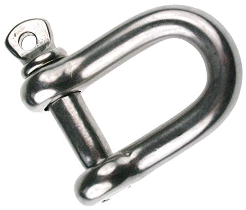 Grillo a D, in acciaio inox, da circa 12 mm, ARBO-INOX