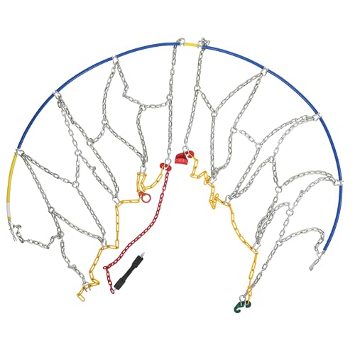 Heavy Duty Snow Chains, Thickened Alloy Manganese Steel Emergency Tire Chains for Trucks, Pickups, and SUVs, set of 2(4WD-110) - Image 6