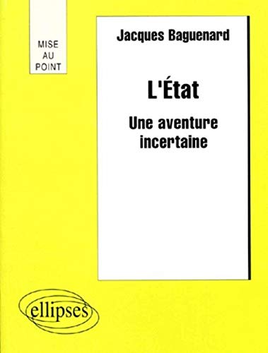 L'Etat : Une aventure incertaine
