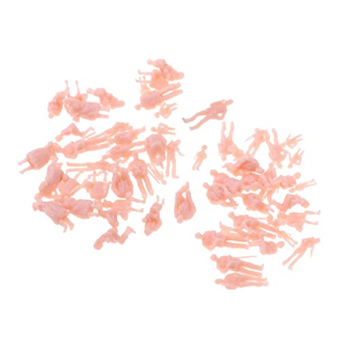 kowaku 60x 1/8 Small Tiny People Figures Model Train Railways Layout Decor