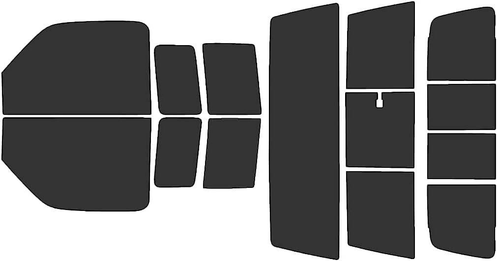 Rvinyl Window Tint Kit Compatible with Ford Ranger 1993-2011 - Black 20% - Single Ply No Bubble Film - Do it Yourself Vehicle Complete Precut Kit