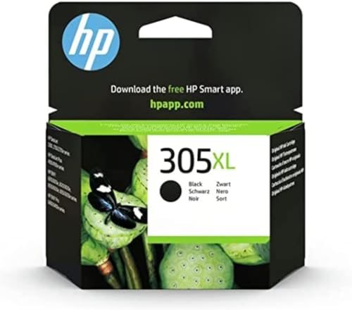 HP 305XL cartouche d'encre noire haute capacité originale, compatible avec les imprimantes Deskjet 2720, Dekjet Plus 4120, Envy 6020, Envy Pro 6420