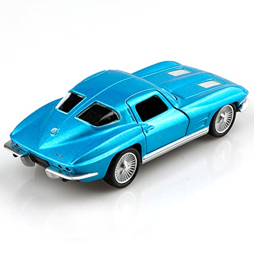Modelo de coche 1:36 Chevrolet Corvette 1963 a escala miniatura 2