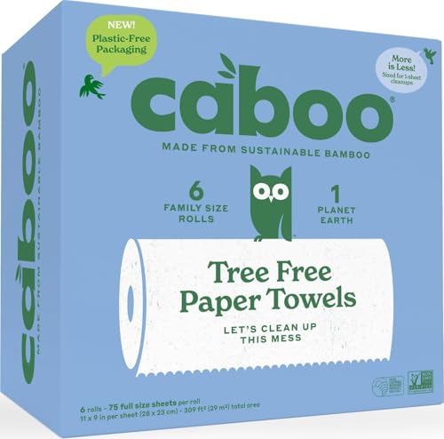 Caboo Tree Free Paper Towels (6 Rolls)