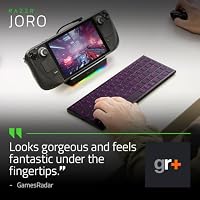Razer Joro Portable Keyboard - Kompakte kabellose Tastatur mit Hintergrundbeleuchtung - Bluetooth - WiFi - Low Profile - USB-C - Kompatibel mac OS & iOS, Windows - US QWERTY Tastatur | Schwarz – Ansicht 2