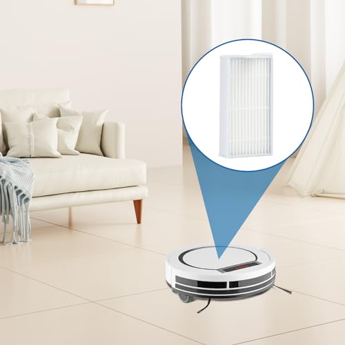 Hepa Filter für MEDION E32 (MD 18510)/E32 SW (MD 18503)/MD16192/MD18500/MD18501/MD18600 ILIFE V3/V3S Pro/V5/V5S Pro Roboter Staubsauger Ersatzteil, Filter waschbar und wiederverwendbar (6 Stück)