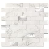 Fácil de limpiar y mantener: nuestras pegatinas para azulejos están hechas de material de resina duradero, son 100% impermeables, resistentes al calor, a las manchas, fáciles de limpiar y mantener. Simplemente límpialo con un paño suave o esponja con agua o detergente de cocina