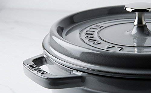 STAUB Cocotte en Fonte, Ovale, Ø 29 cm, 4,25 L, Gris Graphite