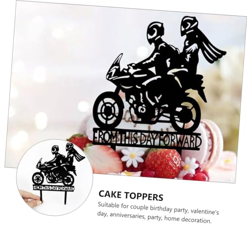 Cabilock 4 Pcs Topo Bolo Casamento Decoração Bolo Aniversário Casal Topo Bolo Para o Dia Dos Namorad
