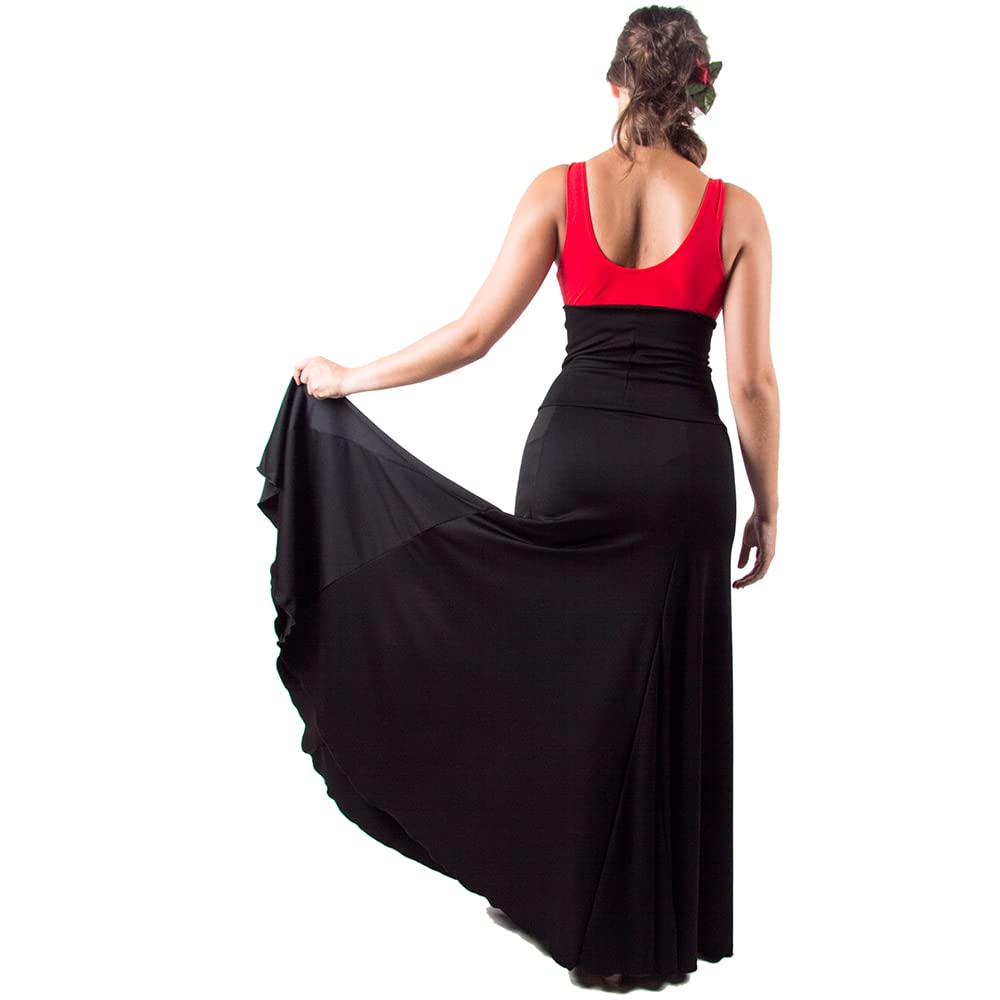 Faldas De Baile Flamenco 4 Godet Cintura Alta