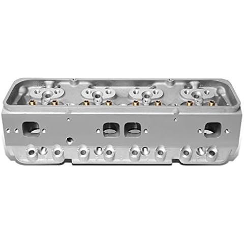 DNA Motoring Aluminum Bare Cylinder Head Compatible with SBC Engines Cover