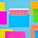 Paper Junkie 112 Pack Bright Neon Colored Envelopes with Self-Adhesive, Bulk Set for 4x6 Invitations, Greeting Cards, Birthday, Baby Shower (A6 Cards and Envelopes)