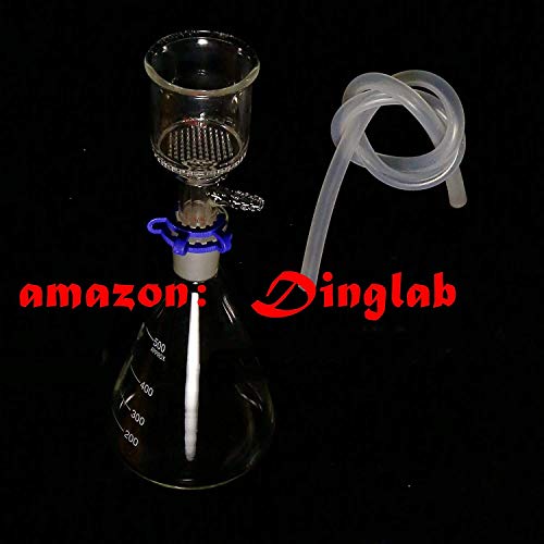 Dinglab,500Ml,Suction Filtration Device,47Mm Buchner Funnel,Glass Flask With Vacuum Pump #TOP3