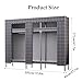 UINGBPXT Clothing Wardrobe Large Closet All Steel Frame Clothes Closet with Thicken Cloth Cover Portable Wardrobe Closet Fashion Closets for Bedroom Spacious