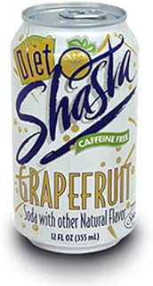 Shasta Diet Grapefruit Soda, 12-Ounce Cans (Pack of 24)