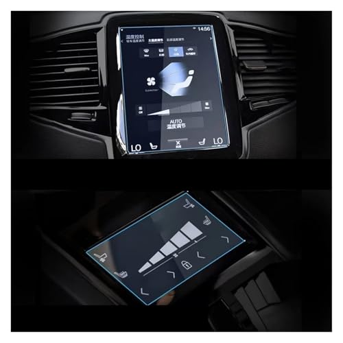 Verre trempé Volvo XC90 V90 V60 anti rayures pour écran navigation GPS et climat