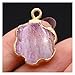 nihngvjm Pendentif Pendules en Pierre Naturelle Pendentifs à l'échelle plaquée Or Onyx for Bijoux Making Collier Bricolage Boucle d'oreille Femmes Cadeaux DIY Bijoux (Metal Color : 2)