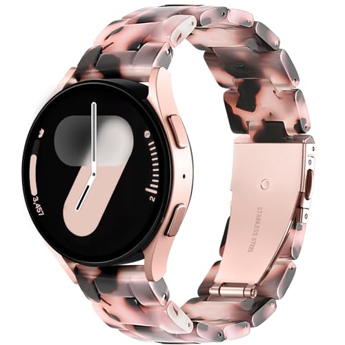Lerobo Lightweight Resin Band Compatible with Samsung Watch 7 6 5 4 40mm 44mm Galaxy Watch 4 6 Classic 42mm 46mm 43mm 47mm Galaxy 5 Pro 45mm Active 2