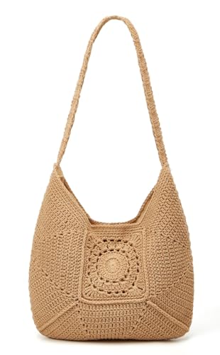 Image of Epsion Women Large Straw Beach Bag Casual Bucket Tote Summer Woven Handbag Shoulder Bag Shopping Travel 2026