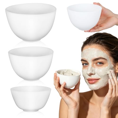 Set 3 tazones de silicona para mascarilla facial miniatura 1