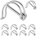 Set 10x Rohrklappsplint | 4,5 x 32 mm | weiß verzinkt | Sicherungselement | Maschinenbau | Fahrzeugbau | Lagesicherung | Bauteile | verschieben der Achsen verhindern