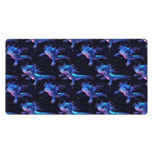 Grand tapis de souris axolotl pour colorer votre bureau gaming